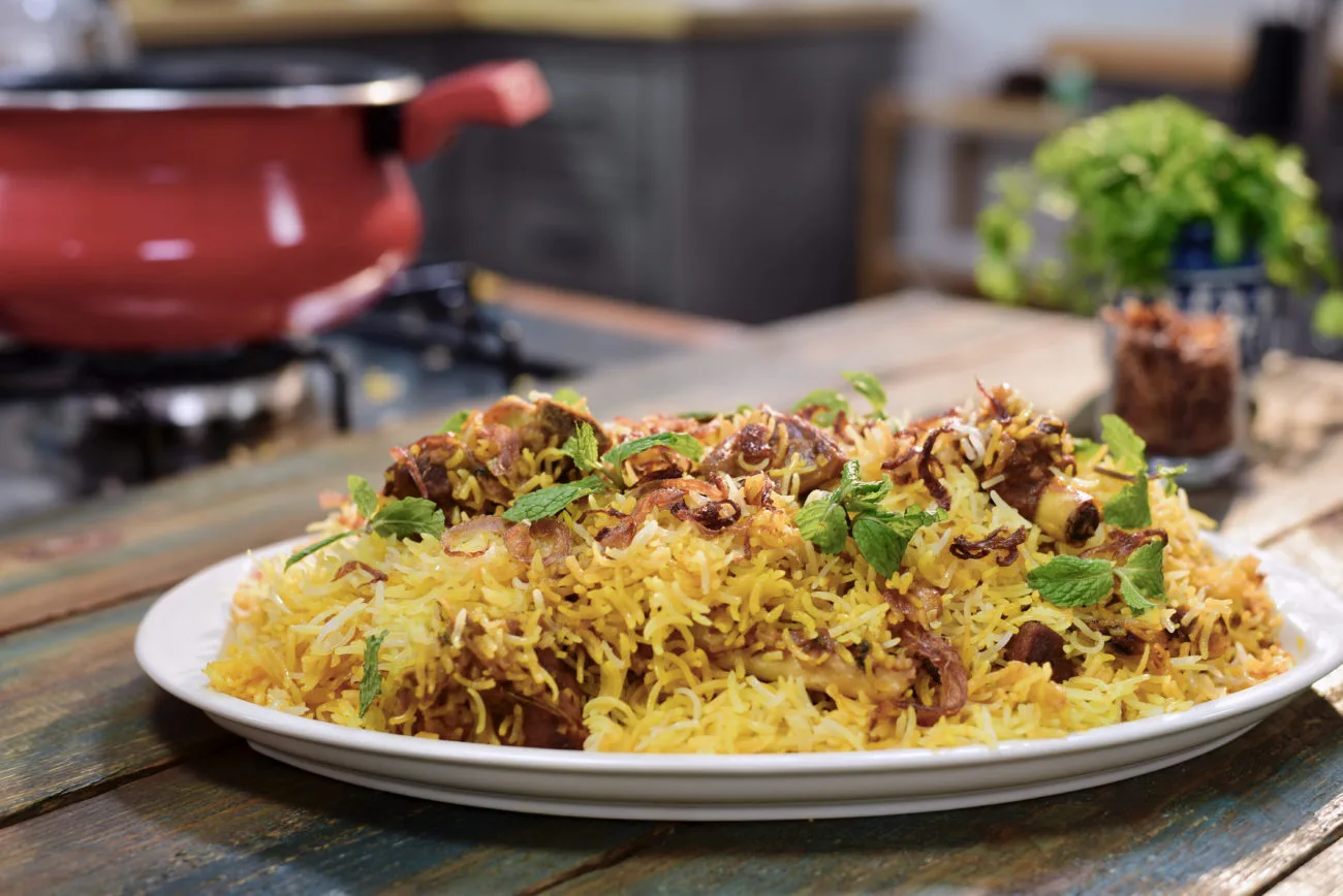 Hyderabadi Goat Dum Biryani